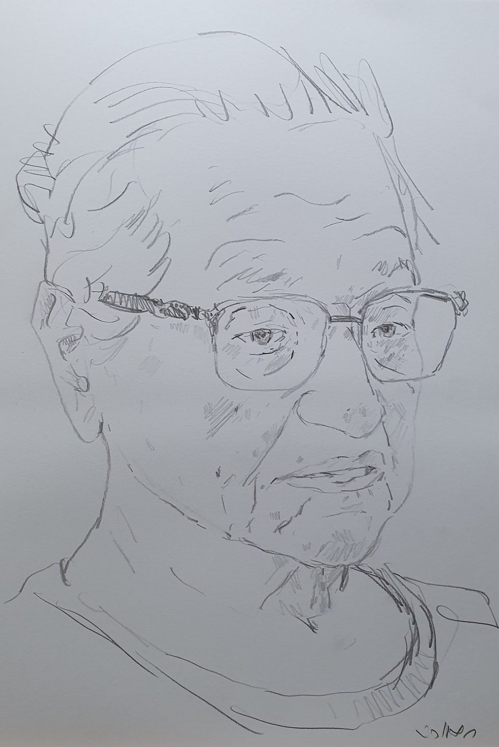 Amnon's Mother, Painting by Amnon Maor
